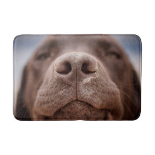 Chocolade Labrador Nose Closeup Badmat
