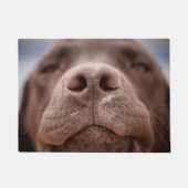 Chocolade Labrador Nose Closeup Deurmat (Voorkant)