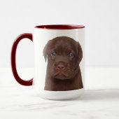 Chocolade Labrador Personalized Mug Mok (Links)