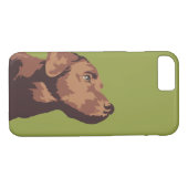 Chocolade Labrador Phone Case (Achterkant (Horizontaal))