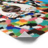 Chocolade Labrador Poster (Hoek)