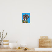 Chocolade Labrador Poster (Keuken)