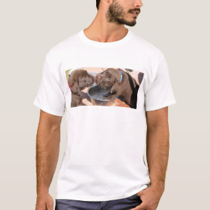 Chocolade Labrador Puppies Play T-shirt