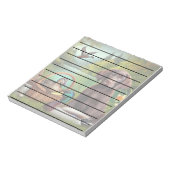 Chocolade Labrador Puppy bij een meer met eenden Notitieblok (Linkerzijde)