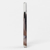 Chocolade Labrador Puppy met Speelgoed Duck Case-Mate iPhone Case (Achterkant/rechts)