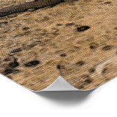 Chocolade Labrador-puppy op Forest Trail Custom Poster (Hoek)