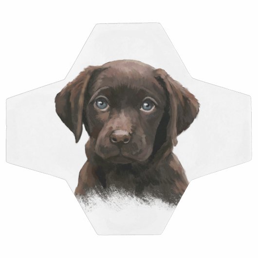 Chocolade Labrador Puppy Voetbal (Enkel)