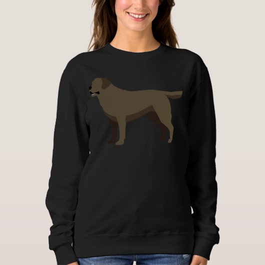 Chocolade Labrador Retriever 1 Trui (Voorkant)
