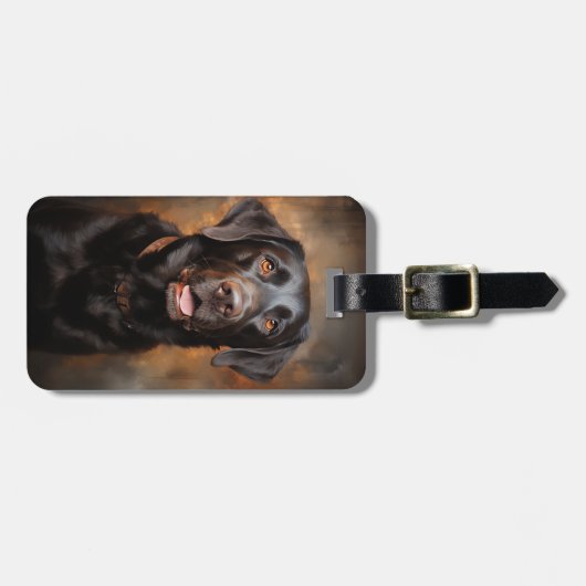 Chocolade Labrador Retriever Bagagelabel (Voorkant horizontaal)