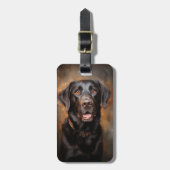 Chocolade Labrador Retriever Bagagelabel (Voorkant verticaal)