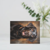 Chocolade Labrador Retriever Briefkaart (Staand voorkant)