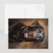 Chocolade Labrador Retriever Briefkaart (Voorkant / Achterkant)