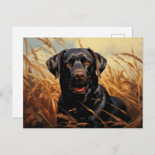 Chocolade Labrador Retriever Briefkaart (Voorkant / Achterkant)