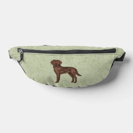 Chocolade Labrador Retriever Bruine Lab Hond Groen Heuptasje
