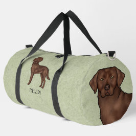 Chocolade Labrador Retriever Bruine Lab Hond Groen Plunjezak