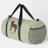 Chocolade Labrador Retriever Bruine Lab Hond Groen Plunjezak (Rechterhoek)