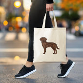 Chocolade Labrador Retriever Canine Brown Dog Art Tote Bag