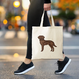 Chocolade Labrador Retriever Canine Brown Dog Art Tote Bag