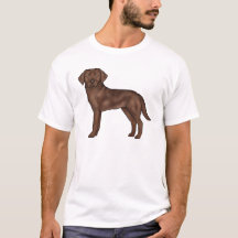 Chocolade Labrador Retriever Cartoon Lab Hond Kuns