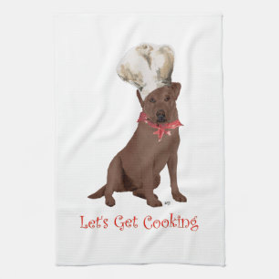 Chocolade Labrador Retriever Chef Theedoek