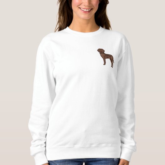Chocolade Labrador Retriever Cute Lab Hond Ontwerp Trui (Voorkant)
