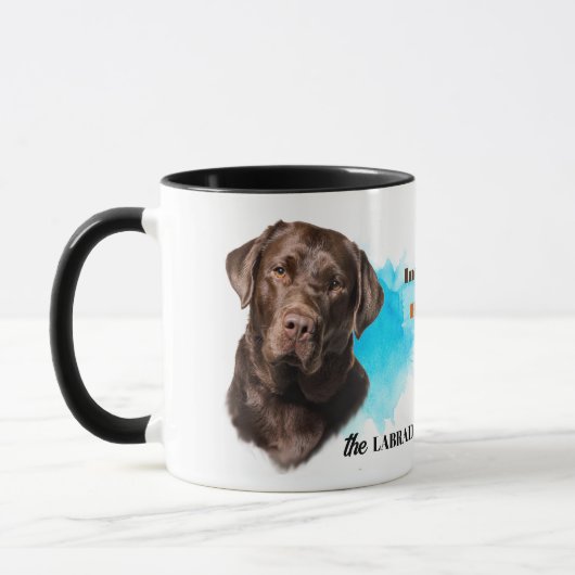 Chocolade Labrador Retriever Dog Loyal Friend Mok (Links)