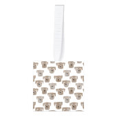 Chocolade Labrador Retriever Dog Patroon Decoratie (Voorkant)