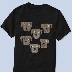 Chocolade Labrador Retriever Dog Waterverf T-shirt
