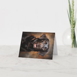 Chocolade Labrador Retriever Feestdagen Kaart