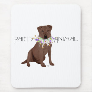 Chocolade Labrador Retriever Feestje Muismat