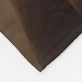 Chocolade Labrador Retriever Fleece Deken (Hoek)