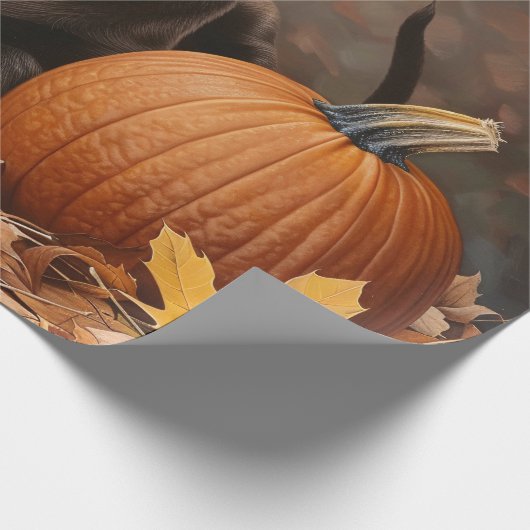 Chocolade Labrador Retriever Herfst Decoupage Cadeaupapier (Hoek)