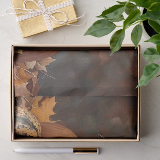 Chocolade Labrador Retriever Herfst Decoupage Tissuepapier (Geschenk)