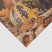 Chocolade Labrador Retriever Herfst Decoupage Tissuepapier (Detail)