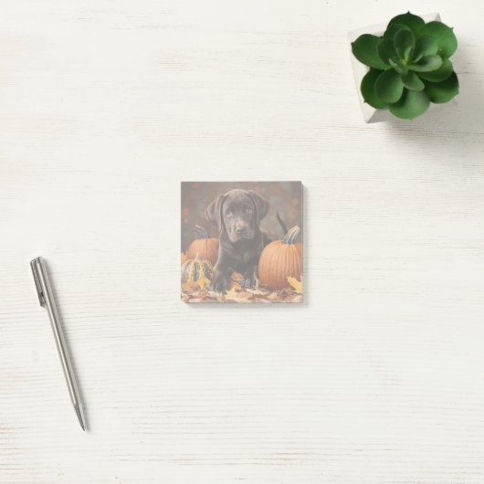 Chocolade Labrador Retriever Herfst Post-it® Notes (Kantoor)