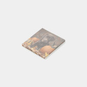 Chocolade Labrador Retriever Herfst Post-it® Notes (Schuin)