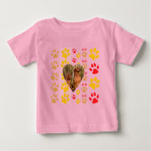 Chocolade Labrador Retriever Hond Hart Poot Print (Voorkant)