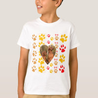 Chocolade Labrador Retriever Hond Hart Poot Print
