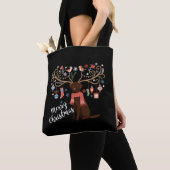 Chocolade Labrador Retriever Hond Kerstmis Tote Bag (Dichtbij)