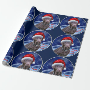 Chocolade Labrador Retriever Kerstmis Cadeaupapier