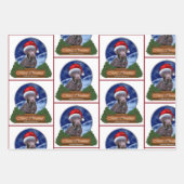 Chocolade Labrador Retriever Kerstmis Inpakpapier Vel (Voorkant 2)