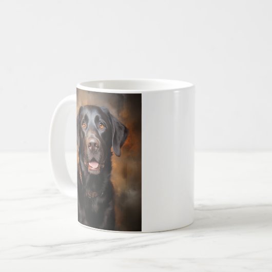 Chocolade Labrador Retriever Koffiemok (Voorkant links)