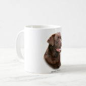 Chocolade Labrador Retriever Koffiemok (Voorkant links)