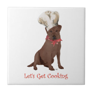 Chocolade Labrador Retriever Koken Tegeltje
