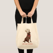 Chocolade Labrador Retriever Koken Tote Bag (Voorkant (product))