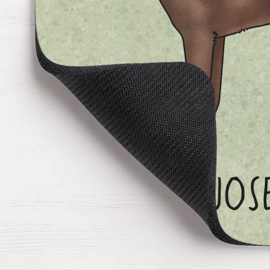 Chocolade Labrador Retriever Lab Hond Aangepaste N Muismat (Hoek)