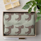 Chocolade Labrador Retriever Lab Hond Print Patroo Tissuepapier (Geschenk)