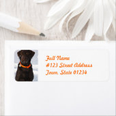 Chocolade Labrador Retriever Mailing Label (Insitu)