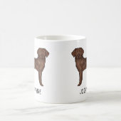 Chocolade Labrador Retriever Mooie Lab Eigen Naam Koffiemok (Center)