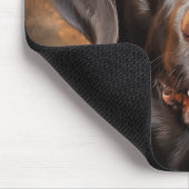 Chocolade Labrador Retriever Muismat (Hoek)